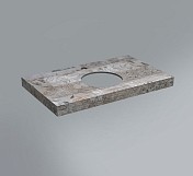 Столешница Kerama Marazzi Canaletto 80х48 CN80.DL570000R мультиколор песочно-серый