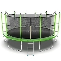 Батут с внутренней сеткой и лестницей Evo Jump Internal 16ft (Green)