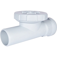 STOUT Ревизия с круглой крышкой канализационная бесшумная D 58