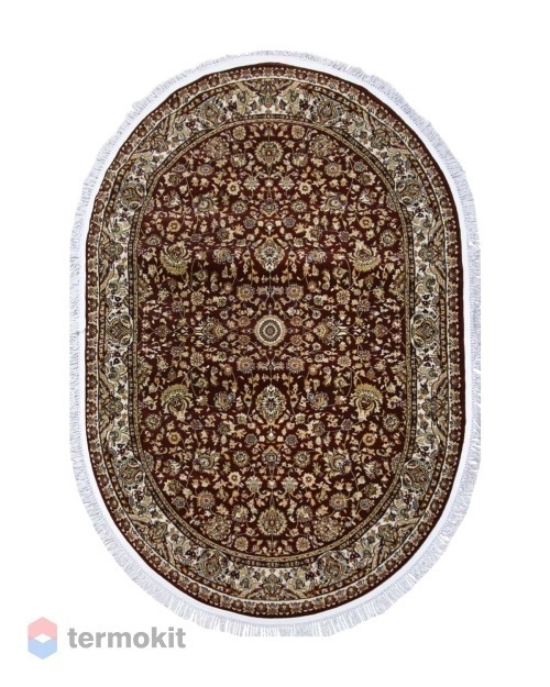 Ковёр Merinos Shahreza 80x133 овальный красный/бежевый d203