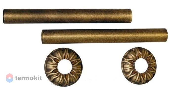 Комплект декоративных трубок и розеток Retro Style D25,2/L160 латунь