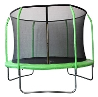 Батут SportElite 10FT 3,05м фиберглас, с защитной сеткой внутрь, салатовый, GB50201-10FT