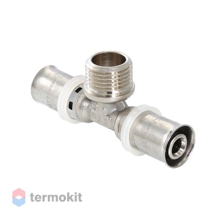 Пресс-фитинг тройник с переходом на наружную резьбу Valtec 32 х 3/4" х 32