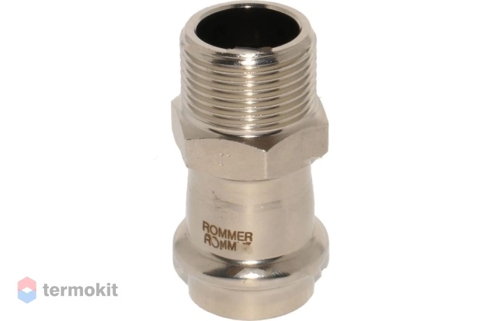 Переходник из нержавеющей стали Rommer ВПр-НР 18х3/4