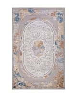 Ковёр Ipek Mekik Erva 300x400 прямоугольный серый/бежевый/синий 18134