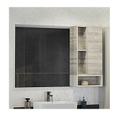 Зеркальный шкаф COMFORTY Прага-120 дуб белый 00004136262