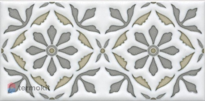 Керамическая плитка Kerama Marazzi Клемансо STG/A618/16000 декор орнамент 7,4x15