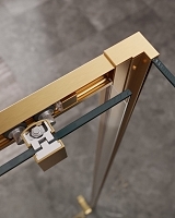 Душевой уголок Cezares Molveno 1950x1600x900 брашированное золото MOLVENO-AH-11-160/90-C-BORO-IV