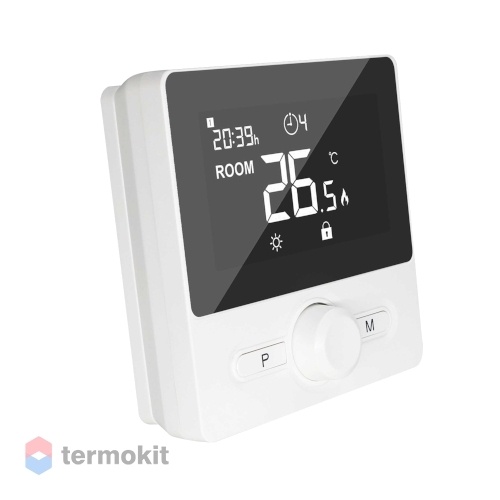 Kromwell Беспроводной комнатный термостат, черный, AAA