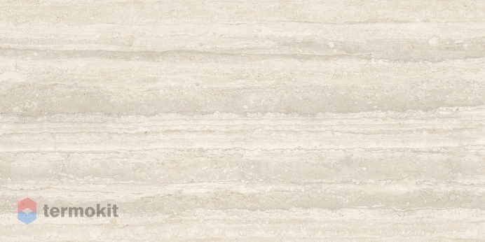 Керамогранит Dogma Travertino Project Antibacterial Travertino Vein White Groove Lappato Rettificato 60x120