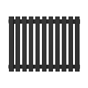 Стальные трубчатые радиаторы КЗТО QUADRUM 40 V 300 с боковым подключением цвет черный матовый муар