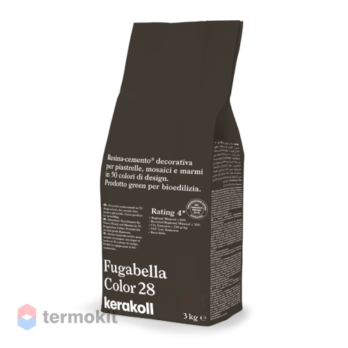 Затирка Kerakoll Fugabella Color полимерцементная 28 (3 кг мешок)