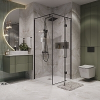 Душевой уголок Niagara Nova 1950x900x900 черный матовый NG-6831-34BLACK