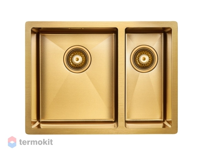Мойка для кухни Paulmark ANNEX брашированное золото PM545944-BGL