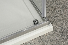 Душевой уголок BelBagno UNO 1850x1200x900 (рифленое стекло) хром UNO-AH-1-120/90-P-Cr