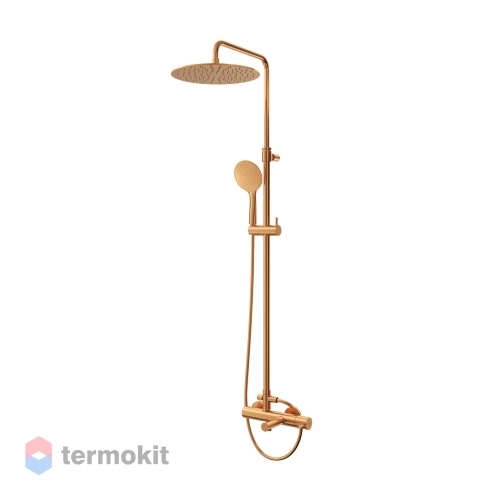 Душевая система Cezares Leaf телескопическая Sunset LEAF-CVDA-30-L-SS