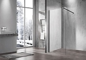 Душевая перегородка Vincea Walk in 900х2000 черный матовый VSW-1H900CLB