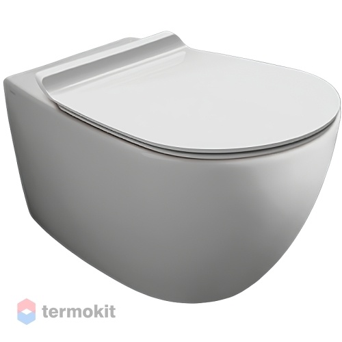 Унитаз подвесной Simas Vignoni с сиденьем микролифт VI18bi+VI004bi mat/cr