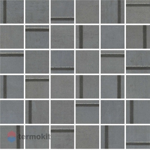 Керамическая плитка Kerama Marazzi Гварди MM13131 Декор 1 мозаичный синий матовый обрезной 30x30x0,9