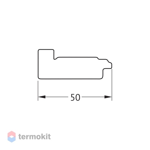 Зеркало в багетной раме EVOFORM DEFINITE 62 состаренное дерево BY 7497