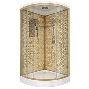 Душевая кабина Niagara Luxe 90x90 (прозрачное стекло) золото NG-7701G