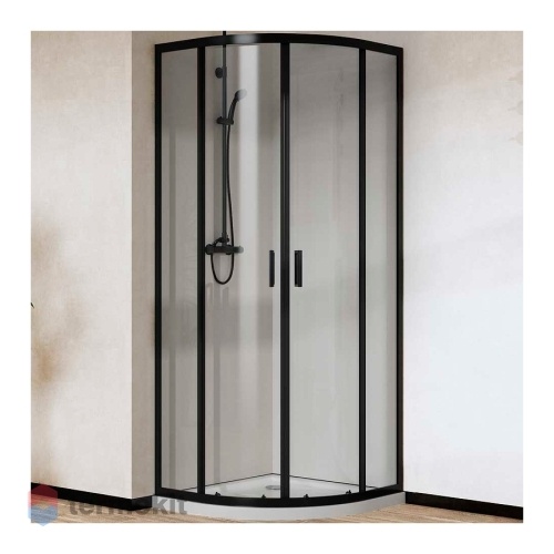 Душевой уголок Vincea City 1950x900x900 черный матовый VSQ-5CT900CLB