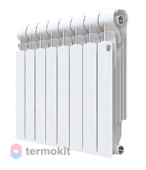 Биметаллический радиатор Royal Thermo Indigo Super 500 \ 08 секций \ с боковым подключением