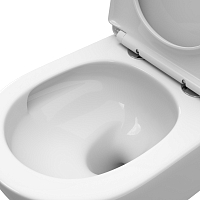 Унитаз подвесной BelBagno UNO-TOR безободковый, с системой смыва "Торнадо", с сиденьем soft close BB5177CH-TOR/SC