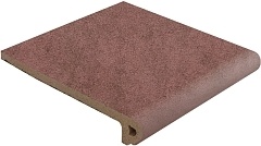Ступень Gres de Aragon Peldano Redondo 33 Capri Rojo фронтальная 32,5x33