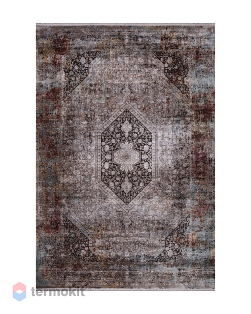 Ковёр Merinos Belize 80x150 прямоугольный бежевый/бордовый/синий O0146