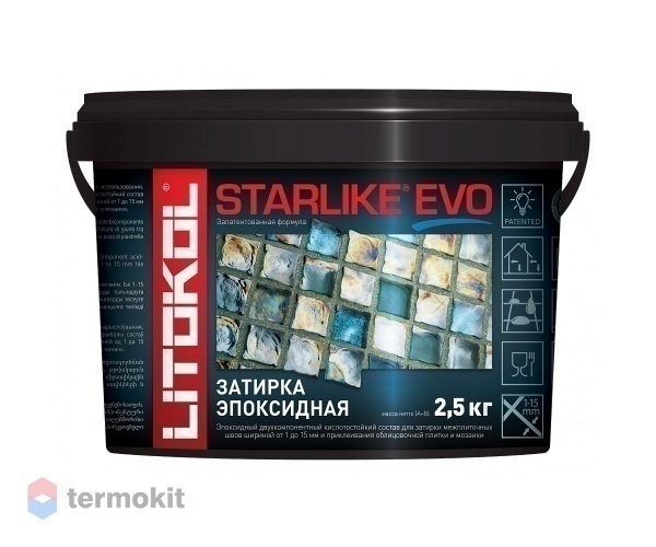 Затирка Litokol эпоксидная Starlike Evo S.700 Crystal 2,5кг