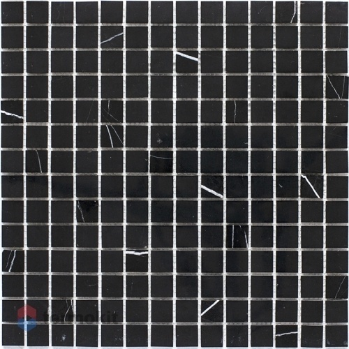 Мозаика из нат. мрамора Starmosaic Black Polished (JMST034) 30,5х30,5 (20x20)