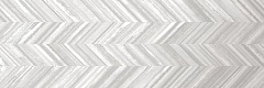 Керамическая плитка Ibero Cromat One Dec Fold White Настенная 25х75