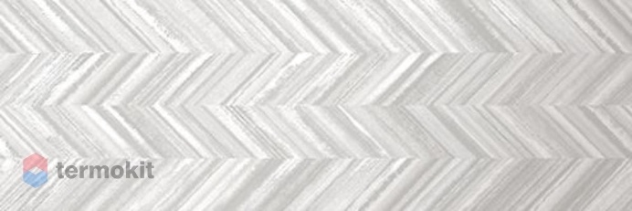 Керамическая плитка Ibero Cromat One Dec Fold White Настенная 25х75