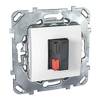 Аудио розетка Schneider Electric UNICA белая MGU5.486.18ZD