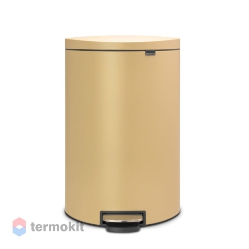 Мусорный бак Brabantia FlatBack+ 40 л минерально-золотой 119644