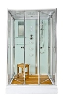 Душевая кабина Deto V 120x90 Хром (прозрачное стекло) V1215
