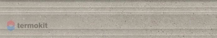 Керамическая плитка Kerama Marazzi Монсеррат BLF007R Бордюр серый светлый матовый обрезной 7,3х40