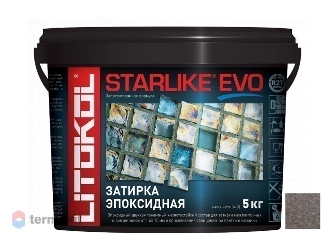 Затирка Litokol эпоксидная Starlike Evo S.230 Cacao 5кг