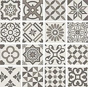 Керамическая плитка Ribesalbes Antigua PT01951 Decor Gris декор 20х20