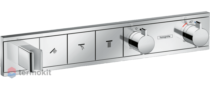 Встраиваемый смеситель для душа Hansgrohe RainSelect с термостатом для 3 потребителей 15356000