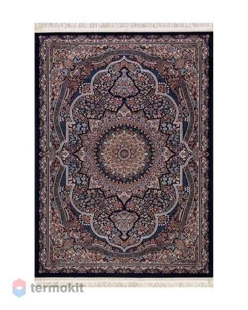 Ковёр Merinos Shahreza 80x133 прямоугольный тёмно-синий/бежевый d415