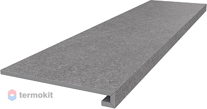 Ступень Kerama Marazzi Роверелла пепельный DL501200R/GCF клееная 33х119,5
