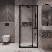 Душевой уголок Niagara Nova 1950x1000x1000 черный матовый NG-6835-34BLACK