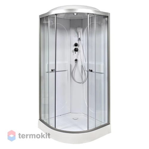 Душевая кабина Deto L 100x100 сатин L601EL