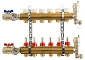Распределительные коллекторы Stout из латуни SMB с расходометрами