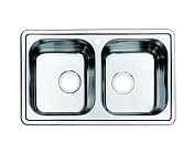 Мойка для кухни IDDIS Strit 2 чаши 780х480 STR78S2i77 хром