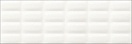 Керамическая плитка Mei Pret a Porte White Magic Pillow Structure (O-WHM-WTU052) Настенная 25x75