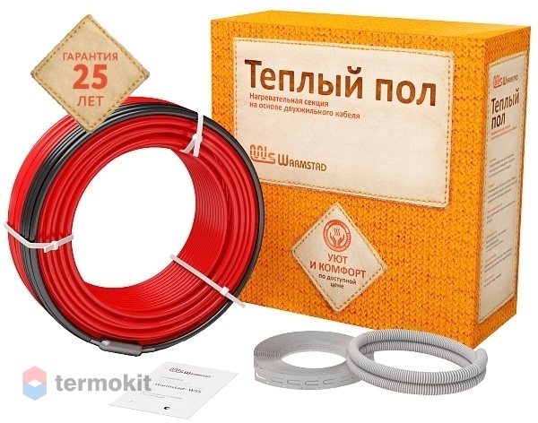 Двухжильный нагревательный кабель Warmstad WSS 680 (3,8 - 4,5 кв.м.)