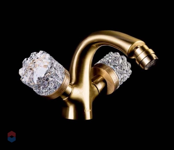 Смеситель для биде Boheme Crystal бронза 316-CRST
